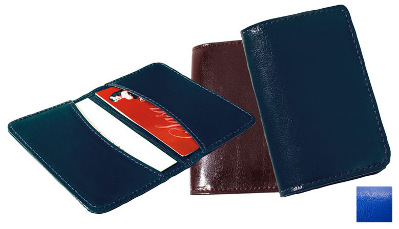 Picture of Raika RO 112 BLUE Business Card Holder - Blue