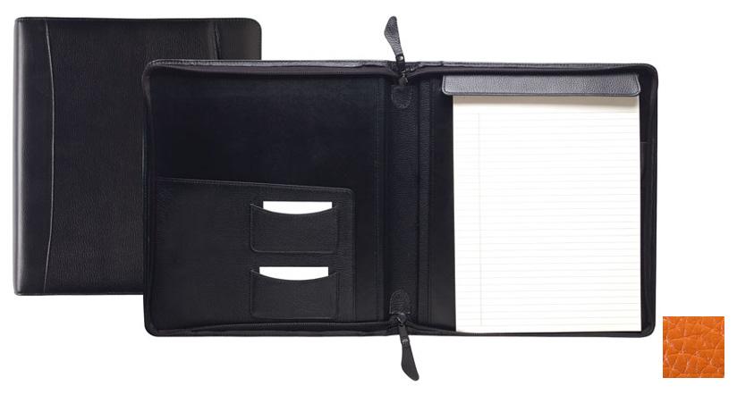Picture of Raika RO 143 ORANGE 11.5in. x 12.5in. Standard Zipper Writing Pad - Orange
