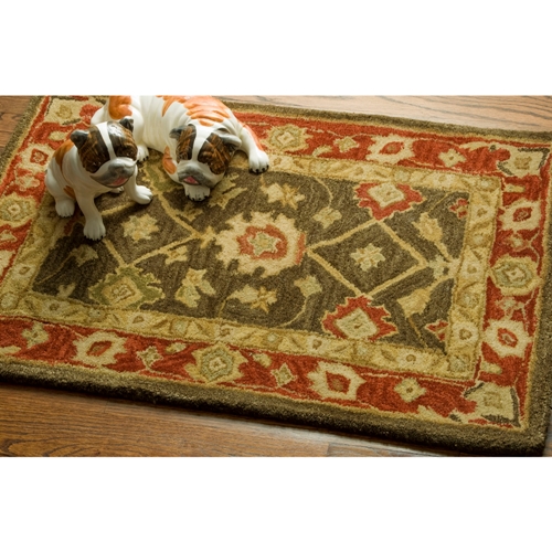 Picture of Safavieh PL819B-2 Persian Legend 2 ft. x 3 ft. Hand Tufted Accent Rug - Light Green-Rust