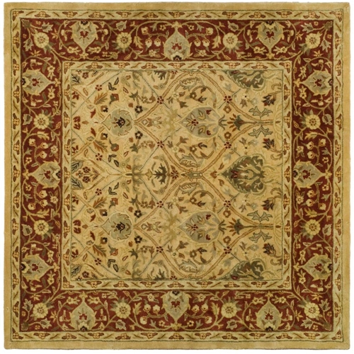 PL819D-6SQ Persian Legend 6 ft. x 6 ft. Square Hand Tufted Square Rug - Ivory-Rust -  Safavieh