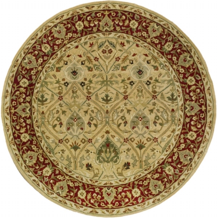 PL819D-8R Persian Legend 8 ft. x 8 ft. Hand Tufted Round Rug - Ivory-Rust -  Safavieh