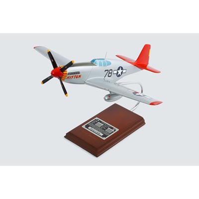 Picture of Toys and Models AP51CTSS P-51C Tuskegee Kitten signed by Charles McGee 1-24 scale model