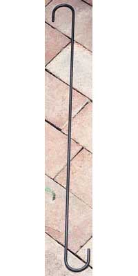Picture of Village Wrought Iron SH-24-B 24 in. S-Hook with 1.5 in. Openings - Black