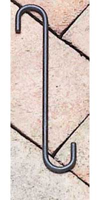 Picture of Village Wrought Iron SH-8-A 8 in. S-Hook with 1 in. Openings - Black