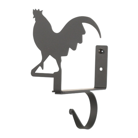 Picture of Village Wrought Iron CUR-SB-1 Rooster Curtain Shelf Brackets