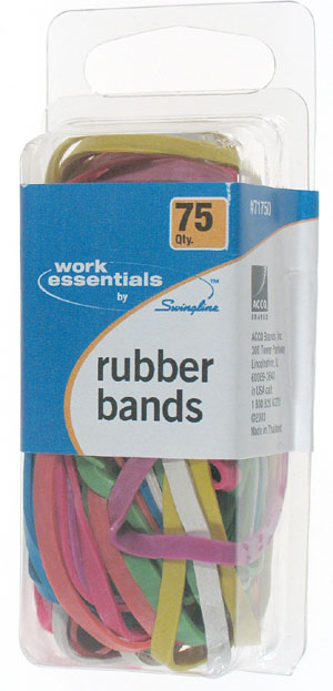 Picture of Acco Brands 75 Count Multi Color Rubber Band Assortment S7071750 -  Pack of 24