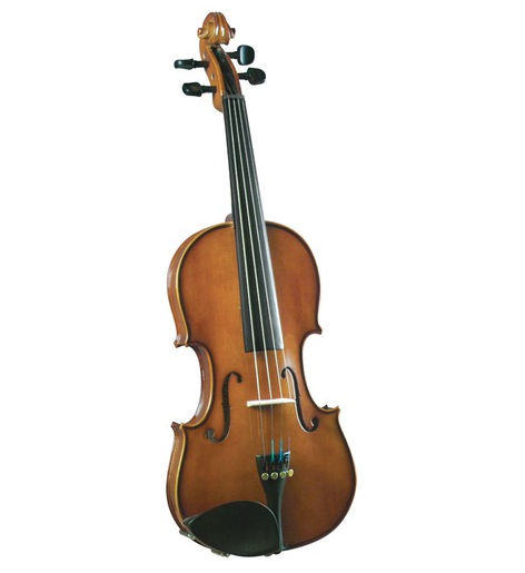 Cremona Novice Full Size Violin Outfit with Ebony Fingerboard - Opaque Warm Brown