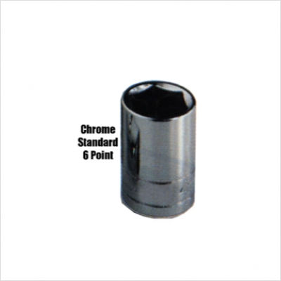 3/8" Drive, 1/2" SAE Socket, 6 Points, Standard 6Pt,1/2",3/8"Dr