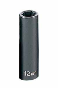 38in. Drive Deep Metric Impact Socket - 12mm