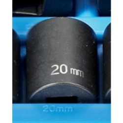 .50in. Drive 12 Point Metric Impact Socket 20mm