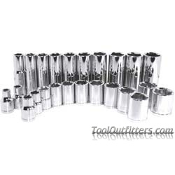 3/8" Drive, 25mm Metric Socket, 6 Points, Chrome 3/8" Drive,25mm,6Pt