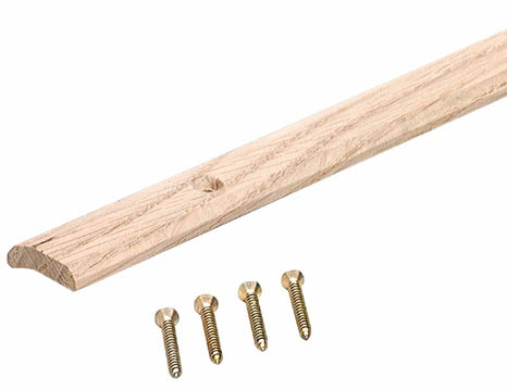 1in. X 36in. Unfinished Oak Carpet Trim