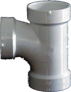 Genova Products 4in. Sch. 40 PVC-DWV Sanitary Tees 71140