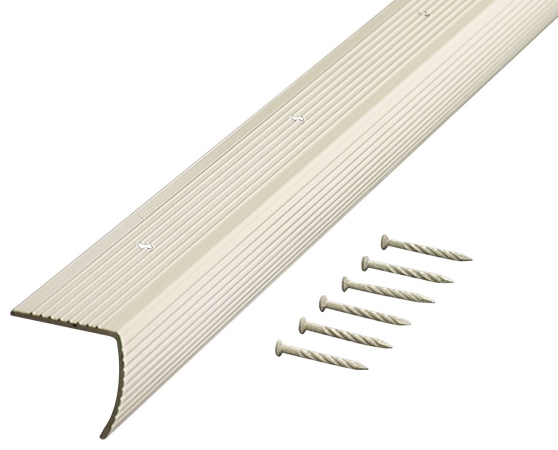 72in. Satin Brass Fluted Stair Edging  79103