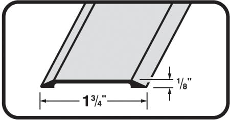 M-d Products 36in. Satin Nickel Flat Top Saddle Thresholds  49010