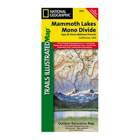 National Geographic National Forests Trails Illustrated Topographic Map Series - California - Mammoth Lakes/Mono Divide - West