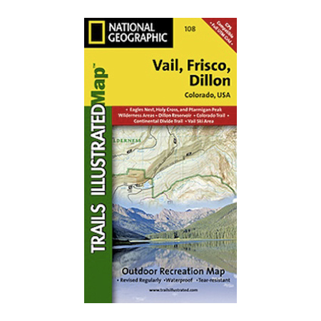 National Geographic 603066 108 Boots Vail and Frisco with Dillon Colorado