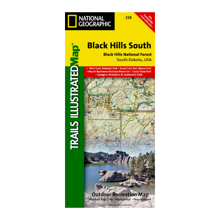 National Geographic National Forests Trails Illustrated Topographic Map Series - S Dakota - Black Hills S. National Forest - MW