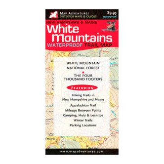 Picture of Map Adventures 103076 White Mountains Wateproof Trail Map