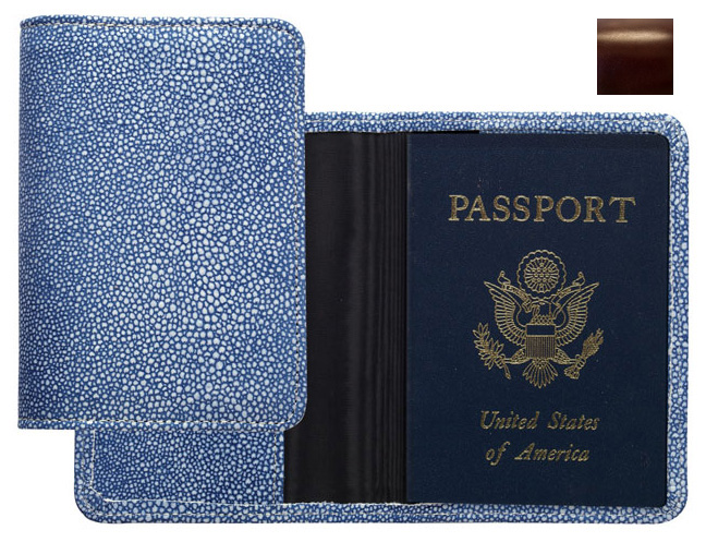 Picture of Raika RM 115 BROWN Passport Cover - Brown