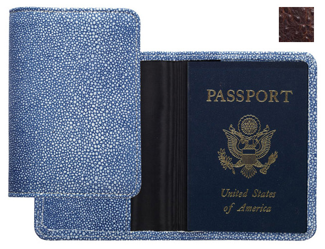 Picture of Raika AN 115 BROWN 4.06in. x 5.5in. Passport Cover - Brown