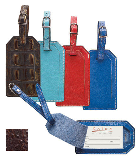 Raika AN 135 BROWN 2.5in. x 4.5in. Luggage Tag - Brown