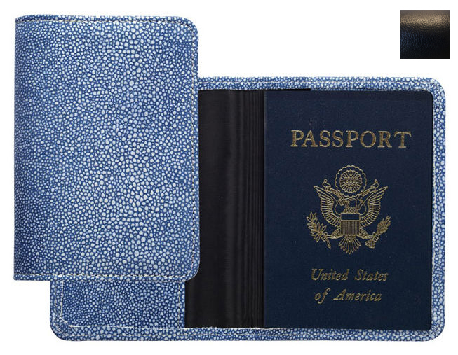 Picture of Raika RO 115 BLK Passport Cover - Black