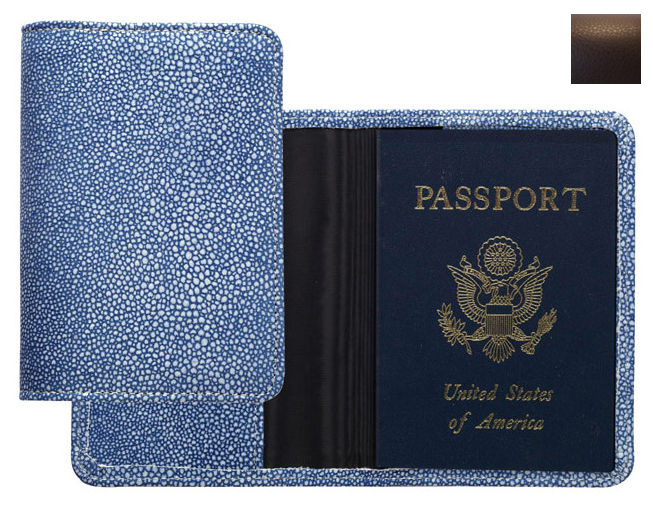 Picture of Raika RO 115 MOCHA Passport Cover - Mocha