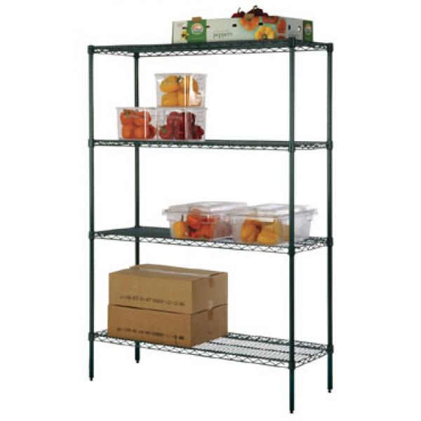 Picture of FocusFoodService FF1424G 14 in. x 24 in. Epoxy Wire Shelf - Green