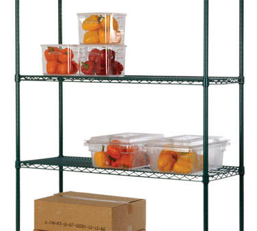 Picture of FocusFoodService FF1430G 14 in. x 30 in. Epoxy Wire Shelf - Green