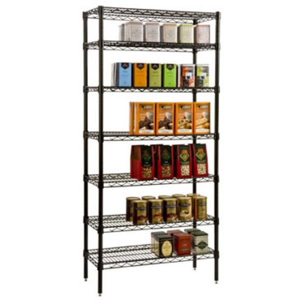 Picture of FocusFoodService FF1836BK 18 in. W x 36 in. L Epoxy Wire Shelf - Black