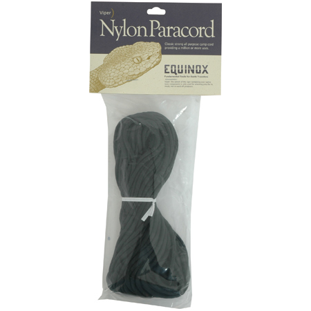447502 1/8" Black camp Paracord - 100 Feet