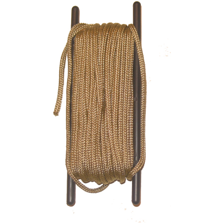 Gold Nylon Diam .13in. Cord 50ft. 50ft. Packaged