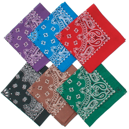 Bandana Fashion Hang Tag UPC - Dark