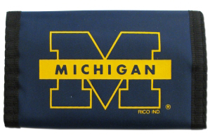 Picture of Michigan Wolverines Wallet Nylon Trifold