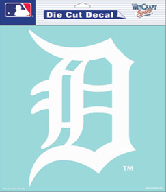 Picture of Detroit Tigers Decal 8x8 Die Cut White