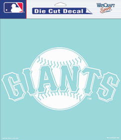 San Francisco Giants DEC08002 Die Cut Decal - White - 8x8