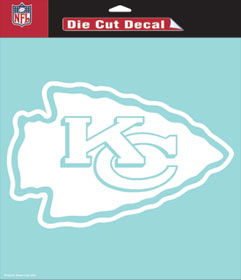 Picture of Kansas City Chiefs Decal 8x8 Die Cut White