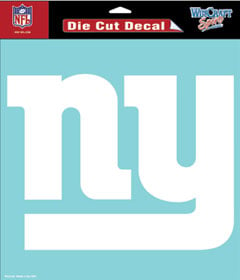 Picture of New York Giants Decal 8x8 Die Cut White