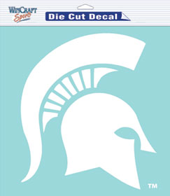 Picture of Michigan State Spartans Decal 8x8 Die Cut White