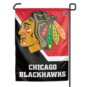 Picture of Chicago Blackhawks Flag 12x18 Garden Style 2 Sided