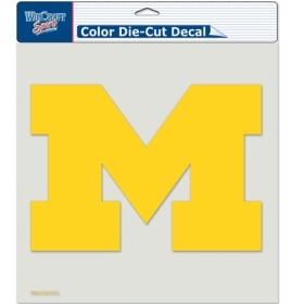 Picture of Michigan Wolverines Decal 8x8 Die Cut Color