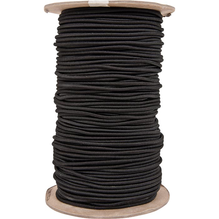133400 .19in. x 500ft. Shock Cord Polypro - Black