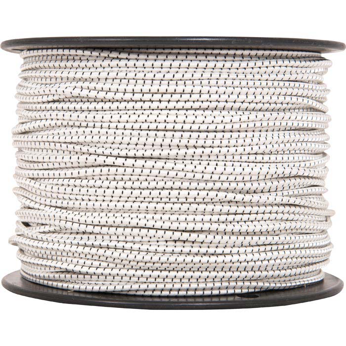 .13in. x 500ft. Shock Cord - White