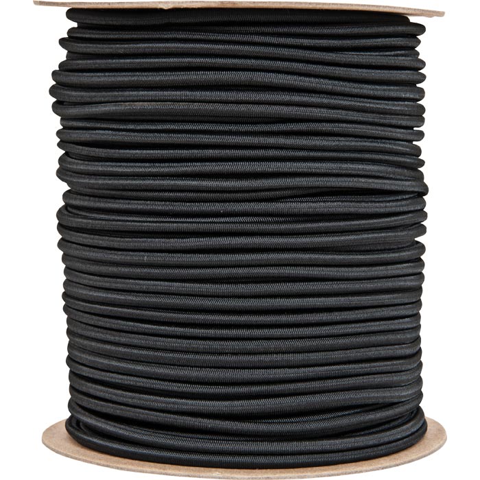 133413 .25in. x 500ft. Shock Cord Nylon - Black