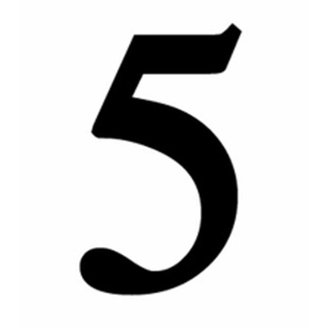 Village Wrought Iron NUM-5-M Medium Number 5 - Black