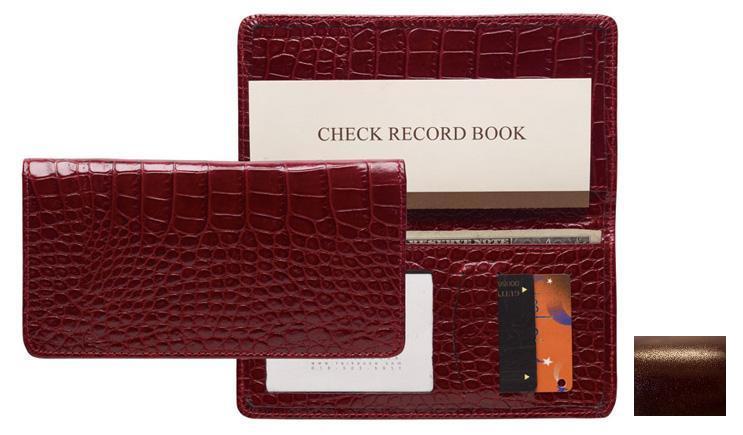 Picture of Raika RM 164 BROWN Checkbook Cover - Brown