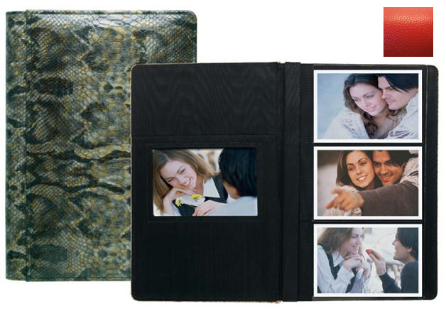 Raika RO 127 RED 4in. x 6in. Three High Photo Album - Red