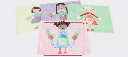 Picture of Little Acorn S11T02 Blue girl placemat