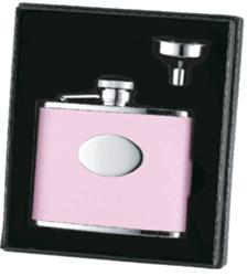 Picture of Visol VSETA01 Pink 4oz flask and funnel Gift Set